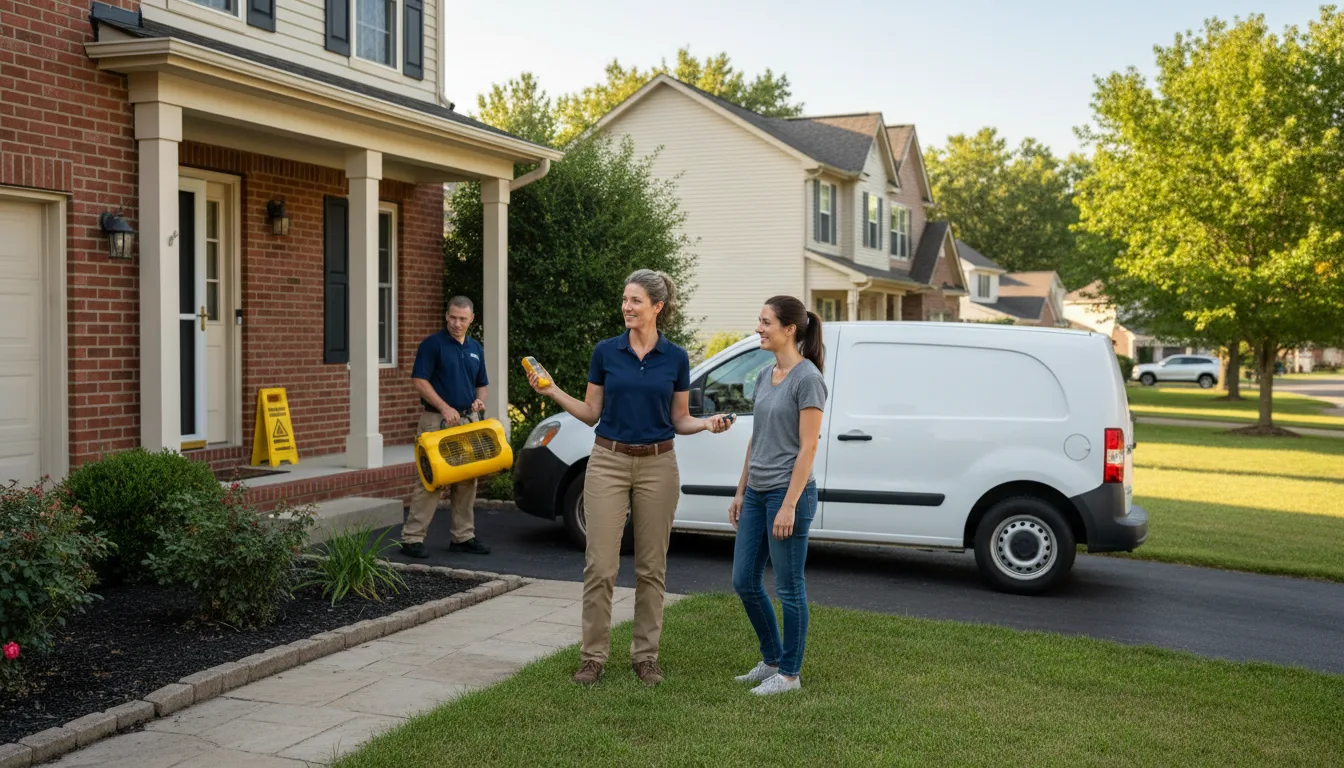 Residential water damage restoration in Willard, MT